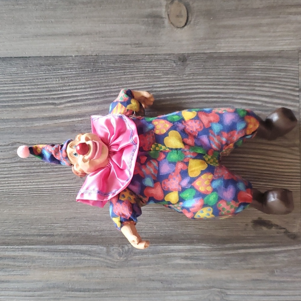 Vintage clown corkles russ bean bag doll
